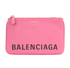 Balenciaga Logo Ville Pouch, &pound;220, Accessories, Pink, Leather, Front view